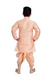 BAESD Boys Embroidered Regular Sequinned Kurta with Dhoti Pants