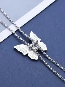 SUBHAGALANKAR Silver-Plated Choker Necklace