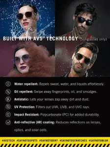 OPIUM Men Square Sunglasses with UV Protected Lens