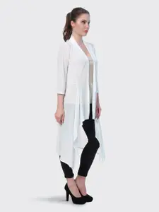 DIMPY GARMENTS V-Neck Longline Open Front Shrug
