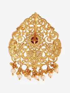 Kushal's Fashion Jewellery Embellished Bridal Gold-Plated Contemporary Pendants