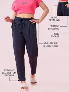 Enamor Relaxed Fit Mid Rise Regular Length Pleated Pull-On Lounge Pant