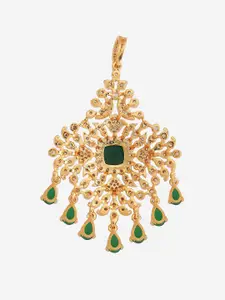 Kushal's Fashion Jewellery Embellished Bridal Gold-Plated Contemporary Pendants