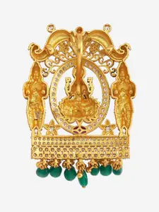 Kushal's Fashion Jewellery Embellished Bridal Gold-Plated Contemporary Pendants