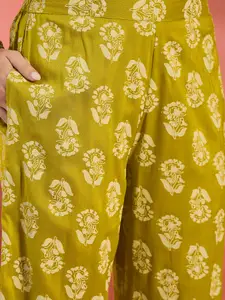 Sangria Floral Printed Sleeveless Top & Trouser Co-Ords