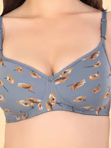 Arc de Shapes Floral Bra Full Coverage Lightly Padded
