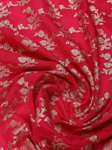 Meena Bazaar Art Silk Unstitched Dress Material