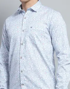 Monte Carlo Men Floral Opaque Printed Casual Shirt