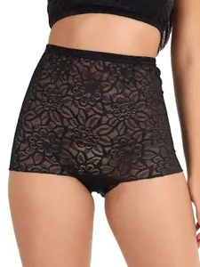 Selfcare Self-Designed Lace Tube Bra With Boyshort Panty Lingerie Set - SN3403