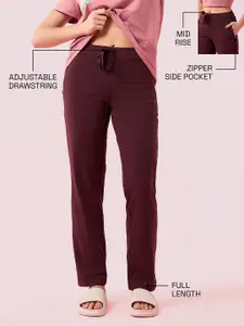 Enamor Zipper Pockets Straight-Leg Lounge Pant