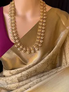 KALINI Woven Design Zari Tissue Kanjeevaram Saree