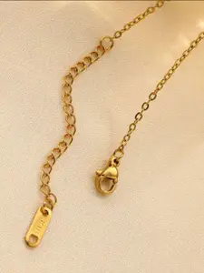 SUBHAGALANKAR Gold Plated Pendant With Chain