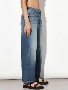 ONLY Women Wide Leg Light Fade Stretchable Jeans