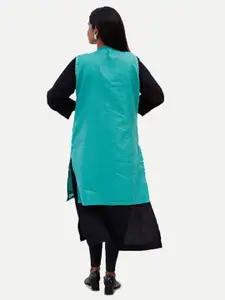 UNLOKALE Women Longline Button Shrug