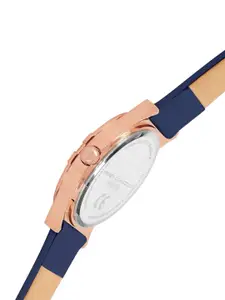 French Connection Women Printed Dial & Leather Straps Analogue Watch FCU1UL