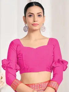 LeeliPeeri Designer Poly Chiffon Saree