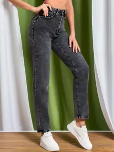 Moda Rapido Women Comfort Boyfriend Fit High-Rise Jeans