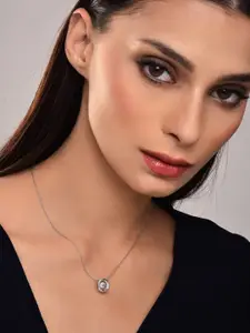 Reenisaa Copper Rhodium-Plated Necklace