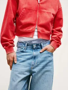 H&M Oversized Fit Zip-Through Hoodie