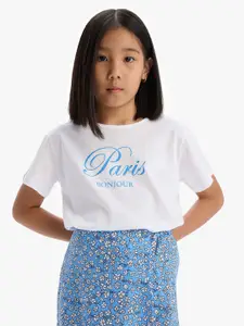 DeFacto Girls Printed T-shirt with Skirt