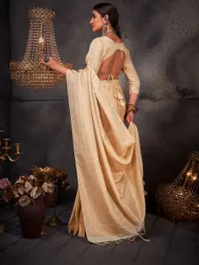 DEVATITHI Ethnic Motifs Zari Silk Blend Kanjeevaram Saree