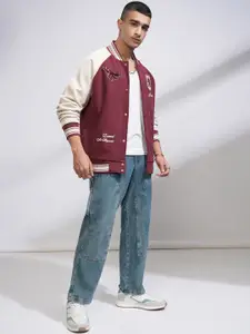 HIGHLANDER Warner Bros Harry Potter Men Oversized  Varsity Jacket