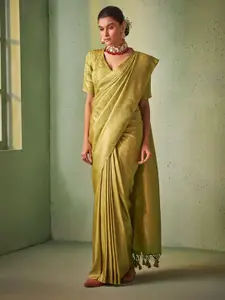 DEVATITHI Ethnic Motifs Zari Silk Blend Kanjeevaram Saree
