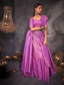 DEVATITHI Ethnic Motifs Zari Silk Blend Kanjeevaram Saree