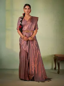 DEVATITHI Ethnic Motifs Zari Silk Blend Kanjeevaram Saree