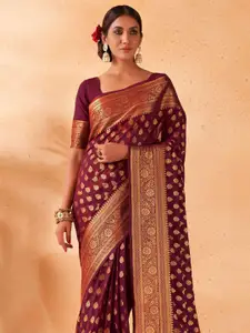 DEVATITHI Silk Blend Banarasi Saree