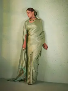 DEVATITHI Ethnic Motifs Zari Silk Blend Kanjeevaram Saree