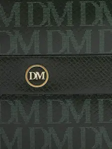 Da Milano Men Typography Printed Leather Two Fold Wallet