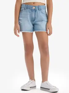 DeFacto Girls Washed Denim Shorts