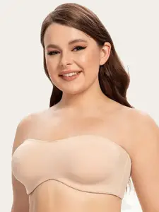 Poftik Full Coverage Removable Padding Rapid-Dry Bandeau Bra