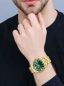 Beverly Hills Polo Club Men Mother of Pearl Dial & Bracelet Style Straps Analogue Watch BP5025Y.170