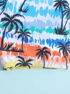 YK Infant Girls Printed Mid Rise Swimming Shorts