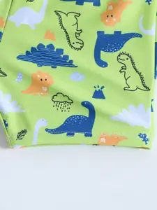 YK Infant Girls Printed Mid Rise Swimming Shorts