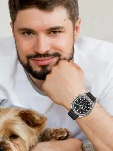 Beverly Hills Polo Club Men Dial & Leather Straps Analogue Watch BP5027Y.351