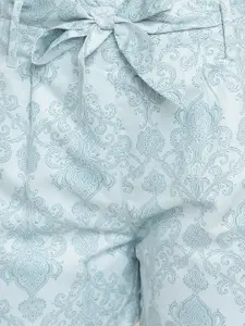 DressBerry Women Floral Printed Regular Fit Denim Shorts