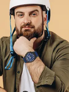 Beverly Hills Polo Club Men Dial & Textured Straps Analogue Watch BP5024Y.099