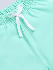 LITTLE NINJA Boys Printed Polo Collar Pure Cotton T-Shirt With Shorts