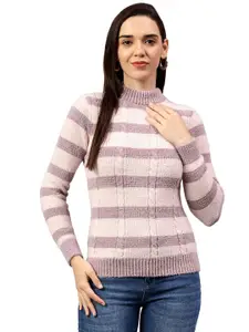 Cantabil Women Striped Pullover Sweater