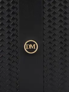 Da Milano Men Self Design Leather Two Fold Wallet