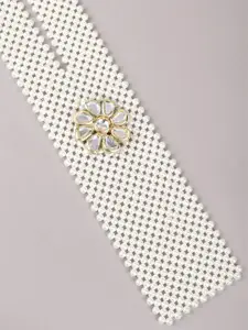 ODETTE Alloy Pearls Statement Necklace