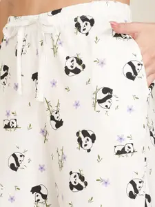 Dreamz by Pantaloons Printed Pure Cotton Mid Rise Lounge Pants