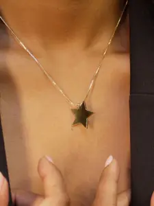 House of Pehr Gold Plated Casual Star Charm Necklace