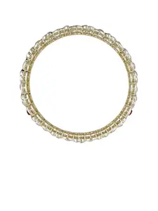 Anouk Set Of 2 Gold-Plated Kundan-Studded Bangles