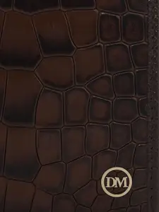 Da Milano Men Textured Leather Two Fold Wallet