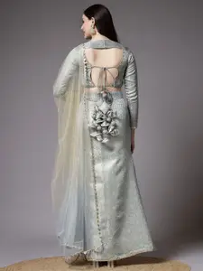 Utsav Fashion Woven Design Sequinned Ready to Wear Lehenga & Choli With Dupatta