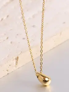Just Lil Things Teardrop Shaped Pendant with Chain